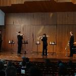 Recital photo of Maniacal 4 trombone quartet